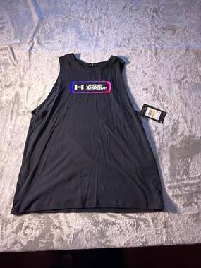 Under Armour Women's Wordmark Lockertag Tank Top - Black